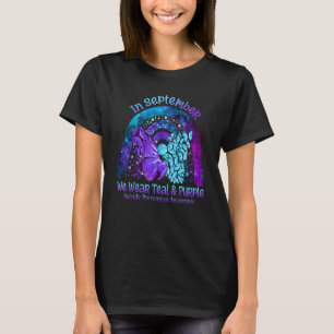 September Wir tragen Türkis & Lila Schmetterling S T-Shirt