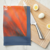 September Wolken mit Psalm 30:5 Geschirrtuch (Viertel Falte)