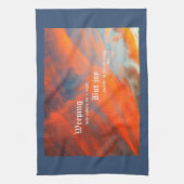 September Wolken mit Psalm 30:5 Geschirrtuch (Vertikal)