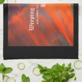 September Wolken mit Psalm 30:5 Geschirrtuch (Gefaltet)