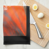 September Wolken mit Psalm 30:5 Geschirrtuch (Viertel Falte)