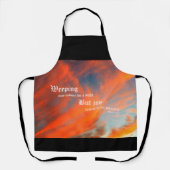 September Wolken mit Psalm 30:5 Schürze (Vorderseite)