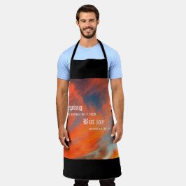 September Wolken mit Psalm 30:5 Schürze