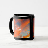 September Wolken mit Psalm 30:5 Tasse (Vorderseite Links)