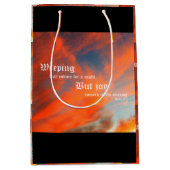 Septemberwolken mit Psalm 30,5 Mittlere Geschenktüte (Vorderseite)
