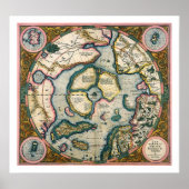 Septentrionalium terrarum description, map of the poster (Vorne)