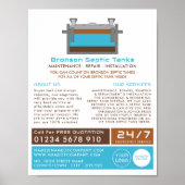 Septic Tank, Septic Company, Septic Engineer Poster (Vorne)