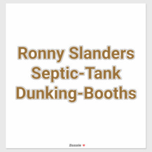 Septic-Tank-Tauchkabinen Hankamer Artjunkhaus Yum Aufkleber
