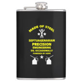 Septuagenismus Flachmann (Vorderseite)