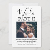 Sequel Wedding 2 Foto Einfaches Skript Wir machen  Einladung (Vorderseite)