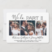 Sequel Wedding 4 Foto Collage machen wir Teil 2 Einladung (Vorderseite)