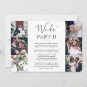 Sequel Wedding 7 Foto Collage machen wir Teil 2 Einladung (Vorderseite)