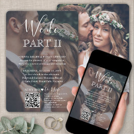 Sequel Wedding QR Code UAWG 2 Foto Wir machen Teil Einladung