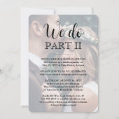 Sequel Wedding Simple Script 2 Foto Wir machen Tei Einladung (Vorderseite)