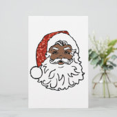 Sequenzen aus schwarzen Santa-Claus Briefpapier (Stehend Vorderseite)