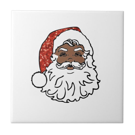 Sequenzen aus schwarzen Santa-Claus Fliese (Vorderseite)