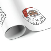 Sequenzen aus schwarzen Santa-Claus Geschenkpapier (Rolleneckpunkt)