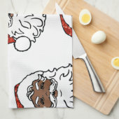 Sequenzen aus schwarzen Santa-Claus Handtuch (Viertel Falte)