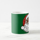 Sequenzen aus schwarzen Santa-Claus Kaffeetasse (Mittel)