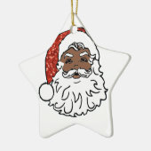 Sequenzen aus schwarzen Santa-Claus Keramikornament (Links)