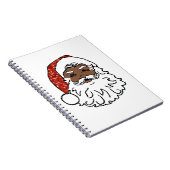 Sequenzen aus schwarzen Santa-Claus Notizblock (Rechte Seite)