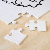 Sequenzen aus schwarzen Santa-Claus Puzzle (Seite)