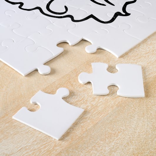 Sequenzen aus schwarzen Santa-Claus Puzzle (Seite)