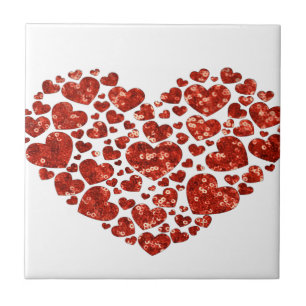 Sequenzer-Valentinstag Fliese