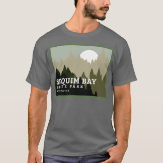 Sequim Bay Staat Park Washington Bäume und Wald T-Shirt