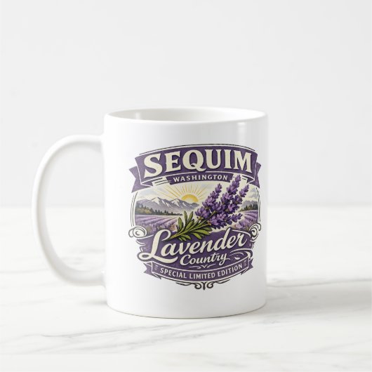 Sequim, Washington – Lavender Country Mug Kaffeetasse (Links)