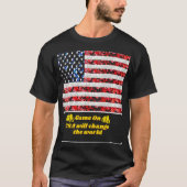 Sequin American Flag T - Shirt (Vorderseite)