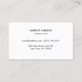 Sequin and Gold Coral Eyelash Extensions Visitenkarte (Rückseite)