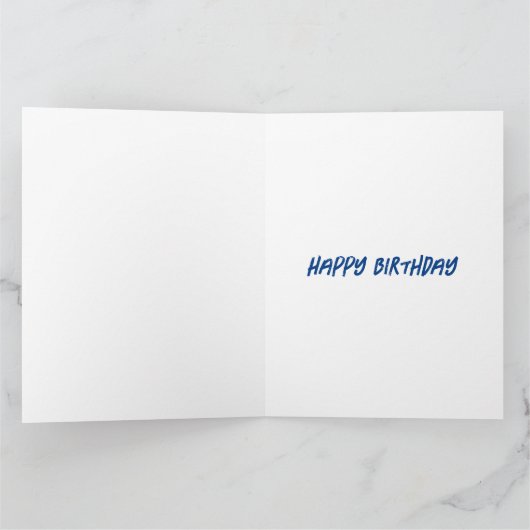 Sequin Art Birthday Card | Bondi Beach, Australien Karte (Innenseite)