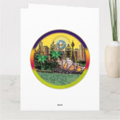 Sequin Art Birthday Card | Bondi Beach, Australien Karte (Rückseite)