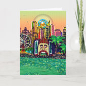 Sequin Art Birthday Card | Sequin Harbour Fun Park Karte (Vorderseite)