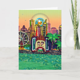 Sequin Art Birthday Card | Sequin Harbour Fun Park Karte
