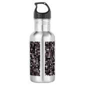 Sequin-Art-Druck personalisiert Trinkflasche (Rückseite)