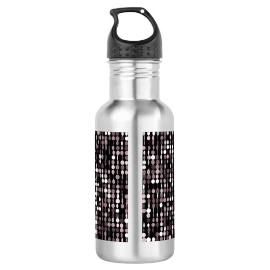 Sequin-Art-Druck personalisiert Trinkflasche (Rückseite)