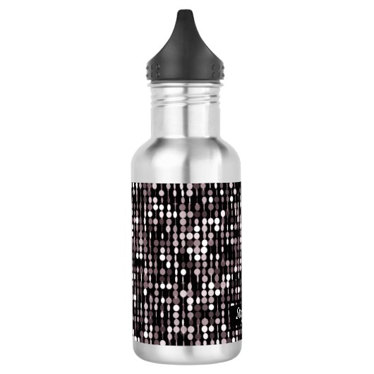 Sequin-Art-Druck personalisiert Trinkflasche (Links)