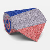 Sequin Effect-Krawatte des Red White Blue Glitzer Krawatte (Gerollt)