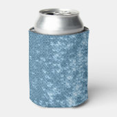 Sequin Fabric: Sky Blue Shimmer. Dosenkühler (Kanne Vorderseite)