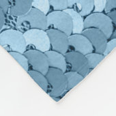 Sequin Fabric: Sky Blue Shimmer. Fleecedecke (Ecke)