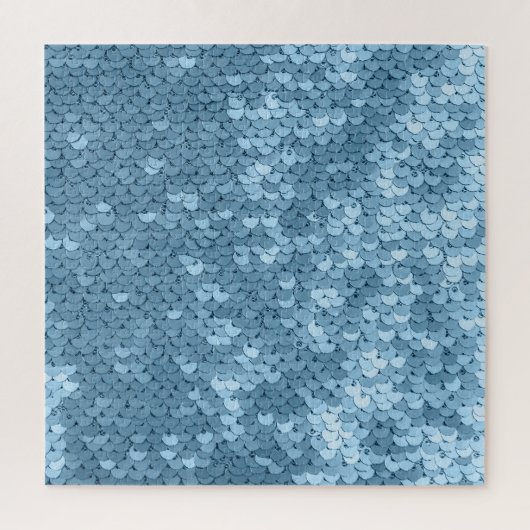Sequin Fabric: Sky Blue Shimmer. Puzzle (Vertikal)