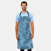 Sequin Fabric: Sky Blue Shimmer. Schürze (Getragen)