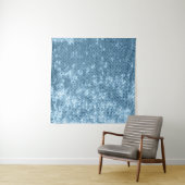 Sequin Fabric: Sky Blue Shimmer. Wandteppich (Beispiel (Horizontal))