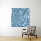 Sequin Fabric: Sky Blue Shimmer. Wandteppich (Beispiel)