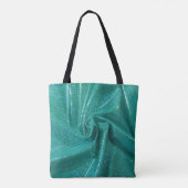 Sequin-Funkel-Glitzer aquamarin Tasche (Rückseite)