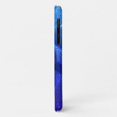 Sequin-Funkel-Glitzer sieht blau aus Case-Mate iPhone Hülle (Hinten/Links)