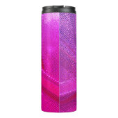 Sequin-Funkel-Glitzer sieht rosa Fuschia aus Thermosbecher (Rückseite)