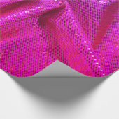 Sequin funkelnder Glitzer sieht pink magenta aus Geschenkpapier (Ecke)